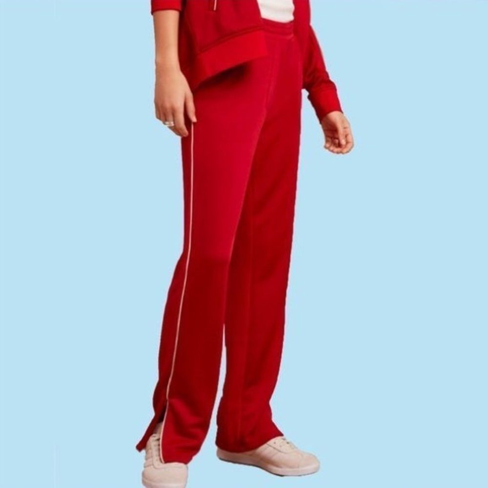 Aritzia Wilfred Free Shimada  Red Track Pants - Picture 2 of 11